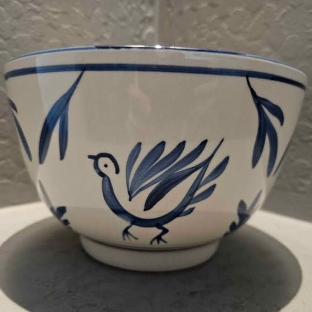 Noble Blue and White Ceramic Bowl 4 3/4"